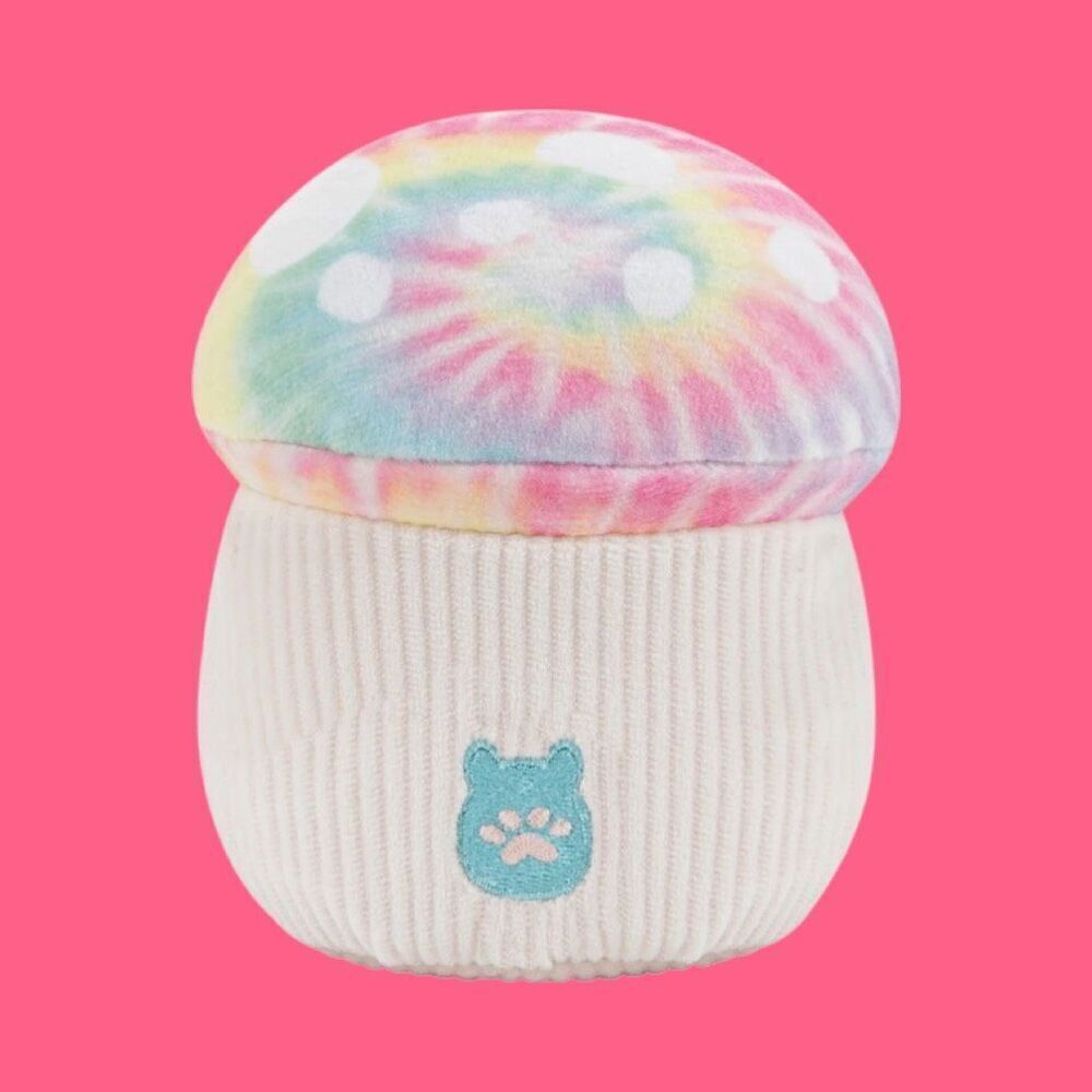 NIP Squeaky Plush Dog Toy Kervena & Afiyah Mushrooms SHROOMS Squishmallows 3.5” - Picture 6 of 7